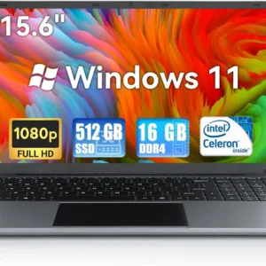 15.6 Inch Windows 11  Quad-Core Intel  Laptop