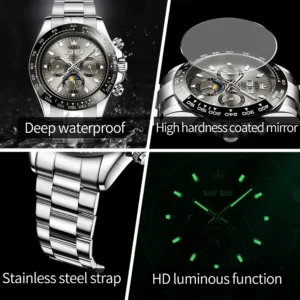 OLEVS 6654 Luxury Automatic Chronograph Watch