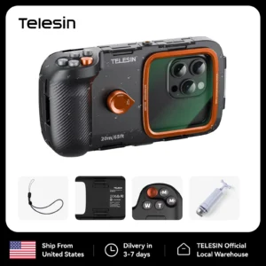 TELESIN Waterproof Diving Phone Case Grip