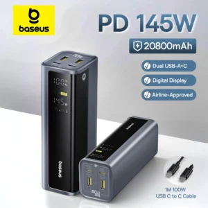 Baseus 145W Power Bank Dual USB A / C 100W Portable PowerBank